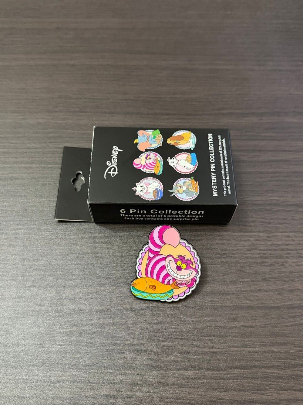Disney Animals & Food Blind Box Enamel Pin - Chesire Cat